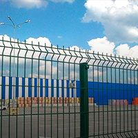 Склад с секционным ограждением